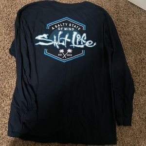 Salt life mens long sleeve tee
